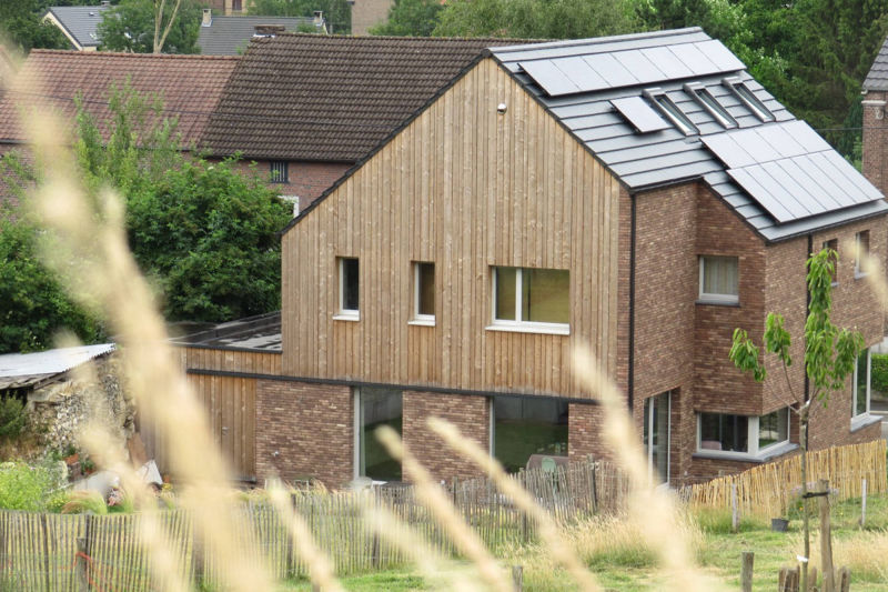 foto passief huis in Bassenge